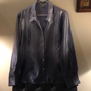 Darkness fades to light in this ombré style shirt